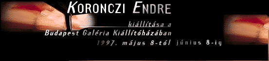 Koronczi Endre killtsa a Budapest Galria Killthzban